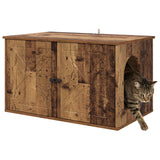Casa per Gatti Legno vecchio 85 x 55 x 50 cm Legno truciolato