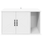 Casa per Gatti Bianco 85 x 55 x 50 cm Legno truciolato