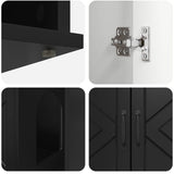 Casa per Gatti Nero 85 x 55 x 50 cm Legno truciolato