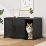 Casa per Gatti Nero 85 x 55 x 50 cm Legno truciolato