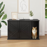 Casa per Gatti Nero 85 x 55 x 50 cm Legno truciolato
