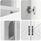 Casa per Gatti Bianco Lucido 85 x 55 x 50 cm Legno truciolato