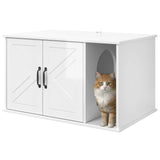 Casa per Gatti Bianco Lucido 85 x 55 x 50 cm Legno truciolato