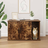 Casa per Gatti Rovere fumé 85 x 55 x 50 cm Legno truciolato