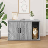 Casa per Gatti Grigio Sonoma 85 x 55 x 50 cm Legno truciolato