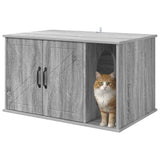 Casa per Gatti Grigio Sonoma 85 x 55 x 50 cm Legno truciolato