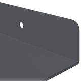 Mensola sospesa 3 pcs Antracite 40 x 9 x 2,5 cm Acciaio