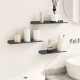 Mensola sospesa 3 pcs Antracite 40 x 9 x 2,5 cm Acciaio