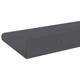 Mensola sospesa 3 pcs Antracite 40 x 9 x 2,5 cm Acciaio