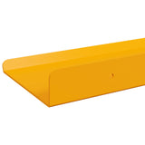 Mensola sospesa 4 pcs Giallo senape 30 x 9 x 2,5 cm Acciaio
