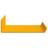 Mensola sospesa 4 pcs Giallo senape 30 x 9 x 2,5 cm Acciaio