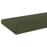 Mensola sospesa 4 pcs Verde oliva 30 x 9 x 2,5 cm Acciaio
