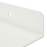 Mensola sospesa 4 pcs Bianco 30 x 9 x 2,5 cm Acciaio