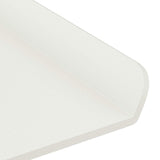 Mensola sospesa 4 pcs Bianco 30 x 9 x 2,5 cm Acciaio