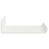 Mensola sospesa 4 pcs Bianco 30 x 9 x 2,5 cm Acciaio