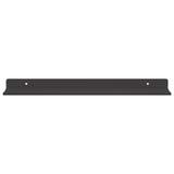 Mensola sospesa 4 pcs Nero 40 x 8,5 x 2,5 cm Acciaio