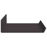 Mensola sospesa 4 pcs Nero 40 x 8,5 x 2,5 cm Acciaio