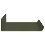 Mensola sospesa 2 pcs Verde oliva 40 x 8,5 x 2,5 cm Acciaio