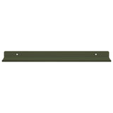 Mensola sospesa 4 pcs Verde oliva 40 x 8,5 x 2,5 cm Acciaio