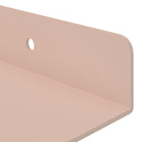 Mensola sospesa 4 pcs Rosa 60 x 8,5 x 2,5 cm Acciaio