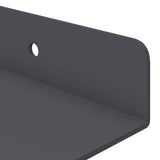 Mensola sospesa 2 pcs Antracite 60 x 8,5 x 2,5 cm Acciaio
