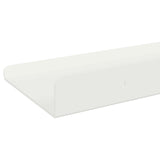 Mensola sospesa 2 pcs Bianco 60 x 8,5 x 2,5 cm Acciaio