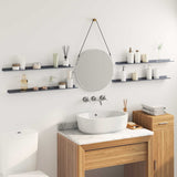 Mensola sospesa 4 pcs Antracite 80 x 9 x 2,5 cm Acciaio
