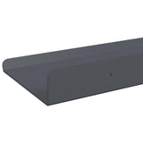 Mensola sospesa 4 pcs Antracite 80 x 9 x 2,5 cm Acciaio