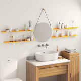 Mensola sospesa 4 pcs Giallo senape 80 x 9 x 2,5 cm Acciaio