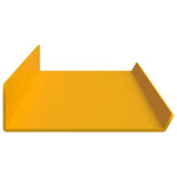 Mensola sospesa 4 pcs Giallo senape 80 x 9 x 2,5 cm Acciaio