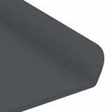 Mensola sospesa 2 pcs Antracite 100 x 9 x 2,5 cm Acciaio