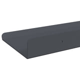 Mensola sospesa 2 pcs Antracite 100 x 9 x 2,5 cm Acciaio