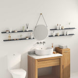 Mensola sospesa 4 pcs Antracite 100 x 9 x 2,5 cm Acciaio