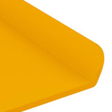 Mensola sospesa 4 pcs Giallo senape 100 x 9 x 2,5 cm Acciaio
