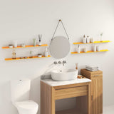 Mensola sospesa 4 pcs Giallo senape 100 x 9 x 2,5 cm Acciaio