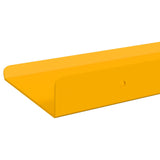 Mensola sospesa 4 pcs Giallo senape 100 x 9 x 2,5 cm Acciaio