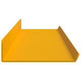 Mensola sospesa 4 pcs Giallo senape 100 x 9 x 2,5 cm Acciaio