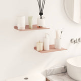 Mensola sospesa 2 pcs Rosa 30 x 18 x 2,5 cm Acciaio