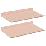 Mensola sospesa 2 pcs Rosa 30 x 18 x 2,5 cm Acciaio