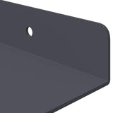 Mensola sospesa 2 pcs Antracite 30 x 18 x 2,5 cm Acciaio
