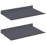 Mensola sospesa 2 pcs Antracite 30 x 18 x 2,5 cm Acciaio