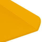 Mensola sospesa 4 pcs Giallo senape 30 x 18 x 2,5 cm Acciaio