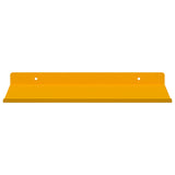 Mensola sospesa 4 pcs Giallo senape 30 x 18 x 2,5 cm Acciaio