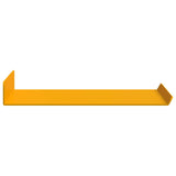 Mensola sospesa 4 pcs Giallo senape 30 x 18 x 2,5 cm Acciaio