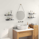 Mensola sospesa 4 pcs Antracite 40 x 18 x 2,5 cm Acciaio