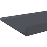 Mensola sospesa 4 pcs Antracite 40 x 18 x 2,5 cm Acciaio