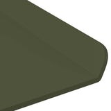 Mensola sospesa 2 pcs Verde oliva 40 x 18 x 2,5 cm Acciaio