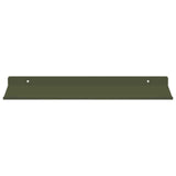Mensola sospesa 2 pcs Verde oliva 40 x 18 x 2,5 cm Acciaio