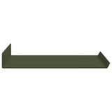 Mensola sospesa 2 pcs Verde oliva 40 x 18 x 2,5 cm Acciaio