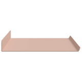 Mensola sospesa 4 pcs Rosa 60 x 18 x 2,5 cm Acciaio